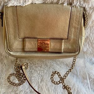 Kate Spade Gold Metallic Crossbody Purse